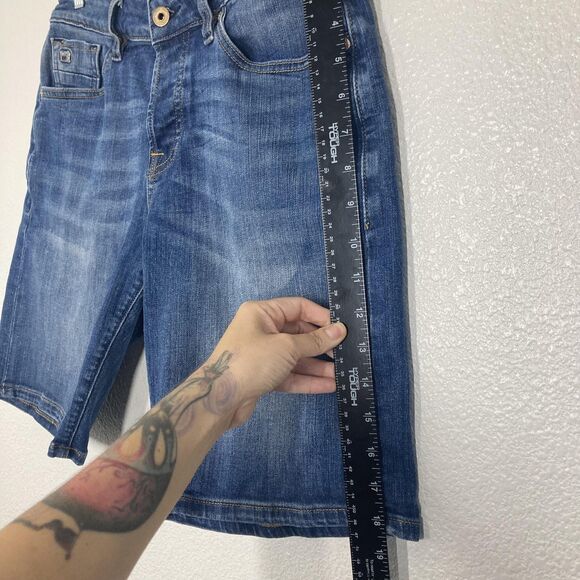 Scotch & Soda Amsterdams Blauw Ralston Shorts Mens 31 Denim Button Fly Stretch - Picture 8 of 16